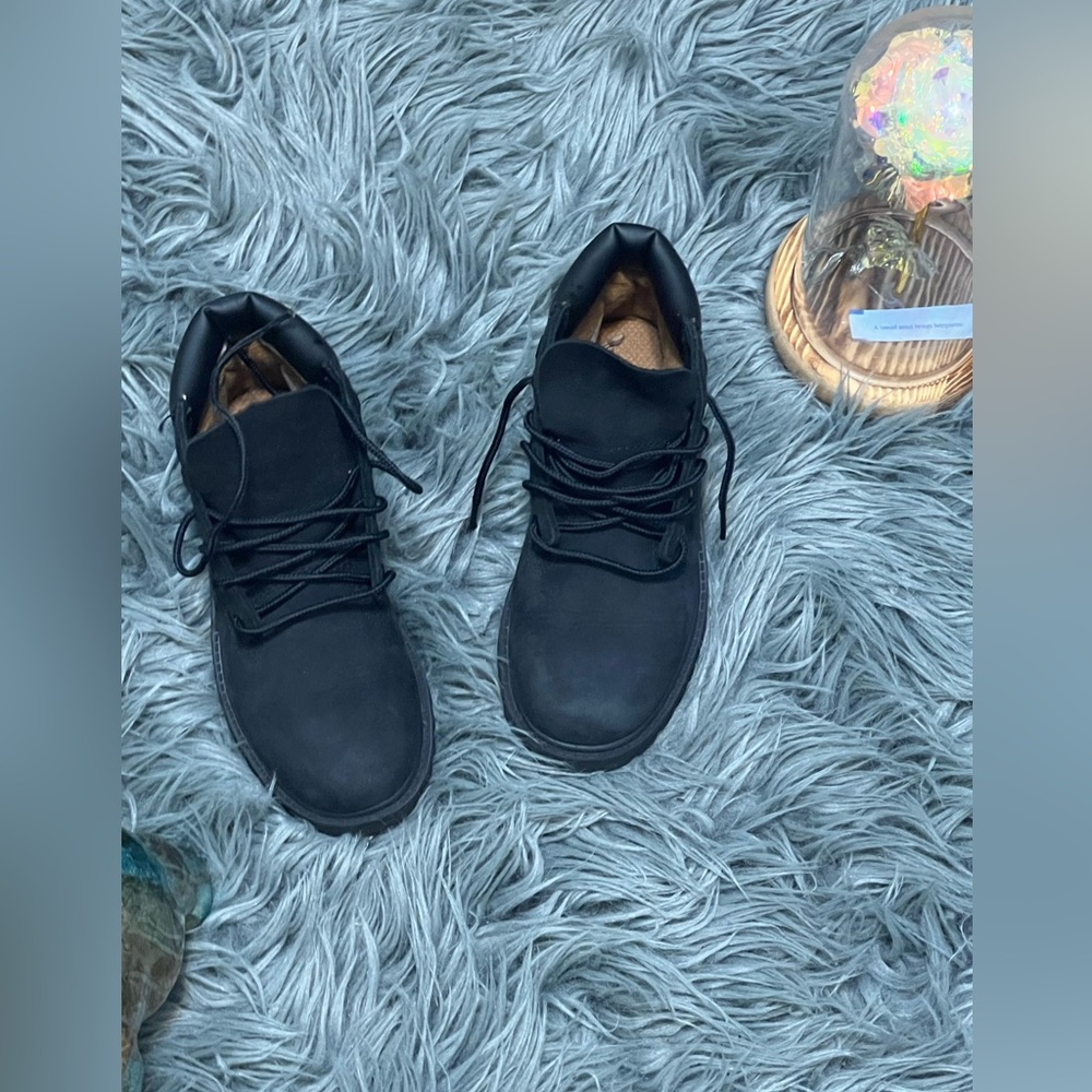 Kids Black Timberland Boots
